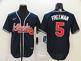 Braves 5 Freddie Freeman Navy 2020 Nike Cool Base Jersey,baseball caps,new era cap wholesale,wholesale hats